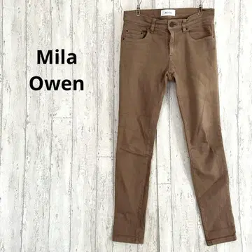미라 오웬 Mila Owen 스트레치 스키니 팬츠 [ XS ] 브라운