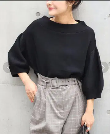 [ 새상품 ] Spick & Span 스트레치 울 볼륨 슬리브 풀오버