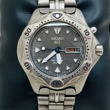 SEIKO 스쿠버 티타늄 손목시계 5M23-7A30 200m 방수 정크