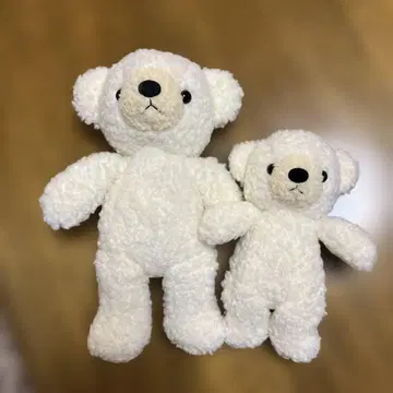 동심 오리지널 일본제 곰의 후카후카 S와 M 봉제 인형