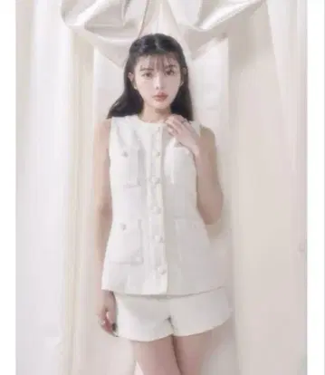 다리치 화이트 트위드 셋업