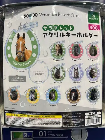 yogibo 베르사유 서러브레드 아크릴 키링 가챠