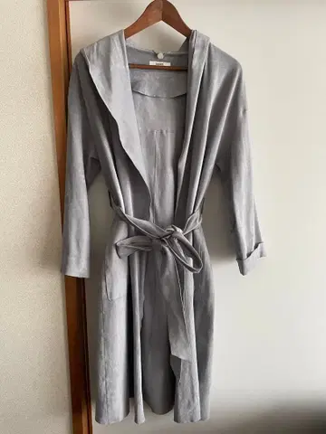 [ 새상품 ] SNIDEL 스나이델 스카이블루 스웨이드 터치 코트