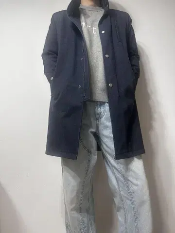 ZARA 네이비 코트 M