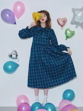 idem 타탄 체크 원피스