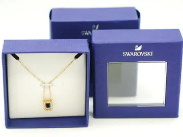 스와로브스키 SWAROVSKI 목걸이 크리스탈 팔각형 골드 계열