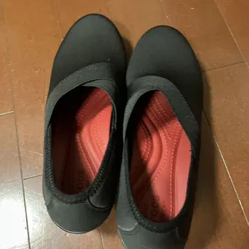 블랙 슬립온 힐 약 5cm