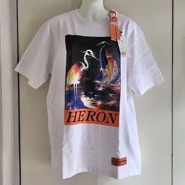 새상품급 HERON PRESTON 그래픽 T셔츠