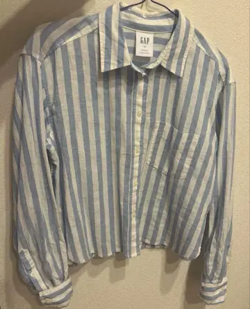 GAP 크롭 린넨 혼방 셔츠 t2504