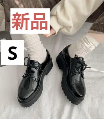 [ 새상품 ] 초경량 통굽 플랫폼 매니시 슈즈 S