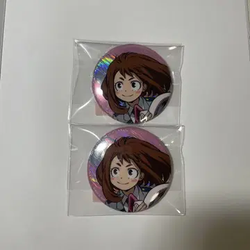 나의 히어로 아카데미아 히로아카 우라라카 오챠코 캔뱃지 2개 세트