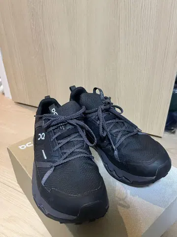 On 블랙 러닝화 클라우드호라이즌