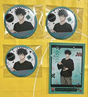 주술회전 gigo 빅 캔뱃지 특전 브로마이드 후시구로 메구미