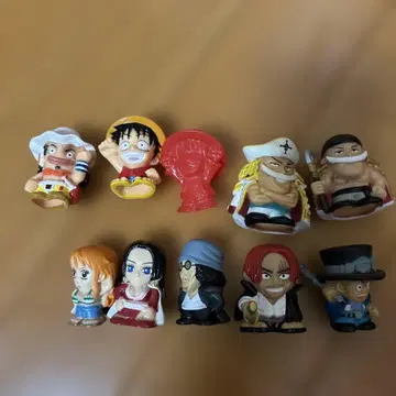 원피스 미니 소프트 비닐 피규어 세트 10체 레트로 레어