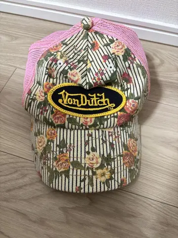 von dutch 꽃무늬 캡 y2k