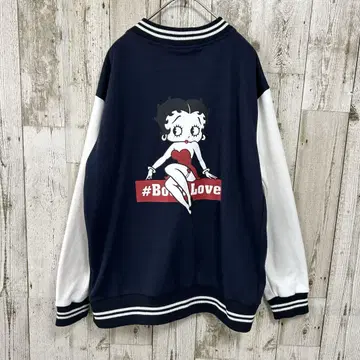 바걸 베티 부프 베티짱 콜라보 자켓 블루종 속기모 M