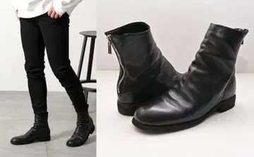 [ 42 (약 27cm) ] GUIDI 986 호스 가죽 백지퍼 부츠