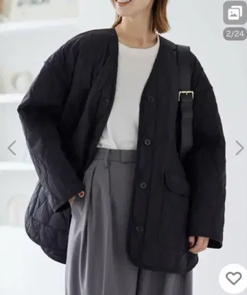 [ 가격 인하 ] 저널 스탠다드 퀼팅 자켓 블랙