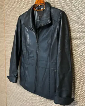 노스비치 천연 가죽 M 자켓 블랙 램 가죽 부드러운 어린 양