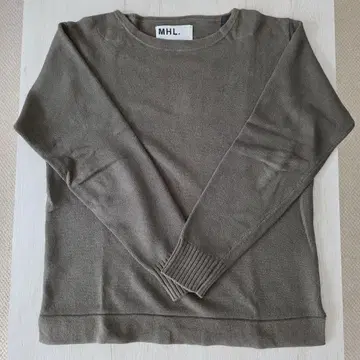MHL. 엠에이치엘 보트넥 니트 올리브 그린 M