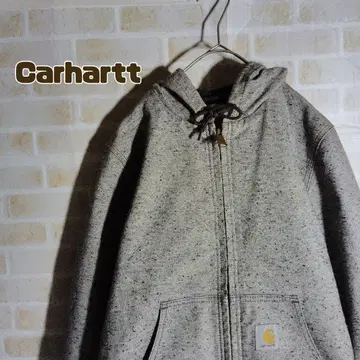 칼하트 덕 액티브 자켓 올 패턴 그레이 후드