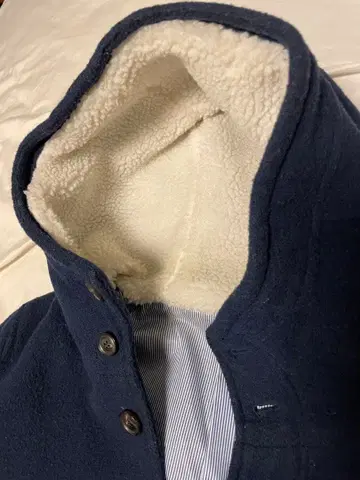 네이비 피 코트 플리스 라이닝 SHIPS JET BLUE