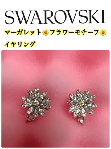 SWAROVSKI 플라워 모티브 이어링