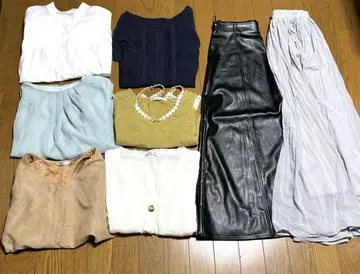 깔끔한 코디 묶음 판매 8점 여성용 의류