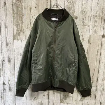 아메리칸 라그시 MA1 점퍼 블루종 카키 브라운 사이즈 2