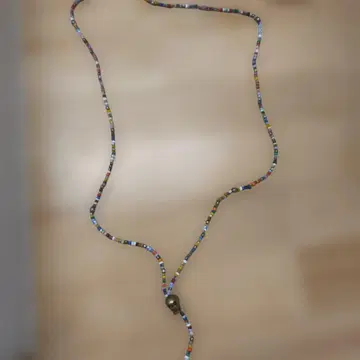 폴 스미스 컬러풀 비즈 스컬 목걸이