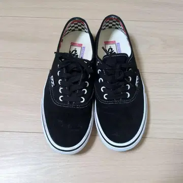 VANS 반스 스케이트 오센틱 스니커즈 블랙 스웨이드