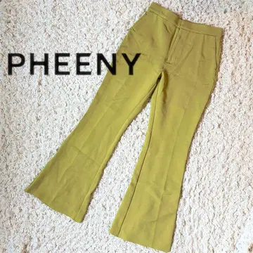 새상품급 PHEENY 피니 그린 하의 플레어 팬츠