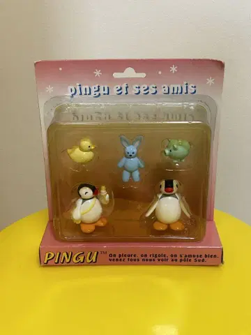 레트로 Pingu 핑구 핑가 마스코트 세트 피규어
