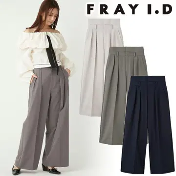 FRAY I.D 그레이 와이드 팬츠 하이웨스트