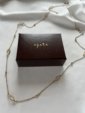 agete 골드 롱 목걸이