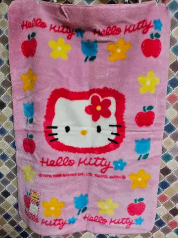 카오하나 키티 담요 무릎 담요 두툼 헤이세이 레트로