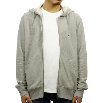 Nudie Jeans 그레이 지퍼 후드티