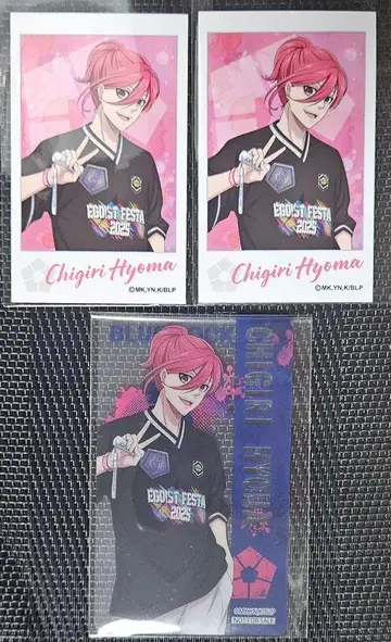 블루 록 에고 페스티벌 치기리 폴라로이드풍 카드 후드 특전 클리어 카드