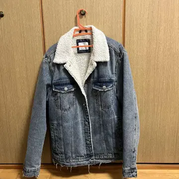 Bershka 보아 카라 부착 데님 자켓 L