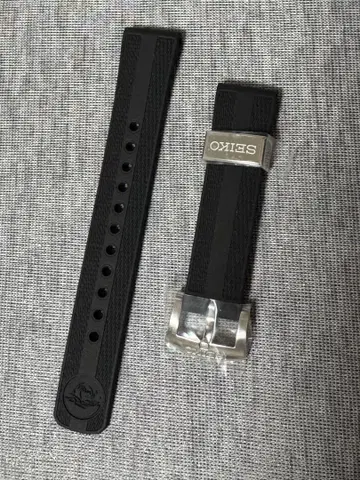 SEIKO 실리콘 밴드 20mm 블랙 컬러 프로스펙스 R03E011J0