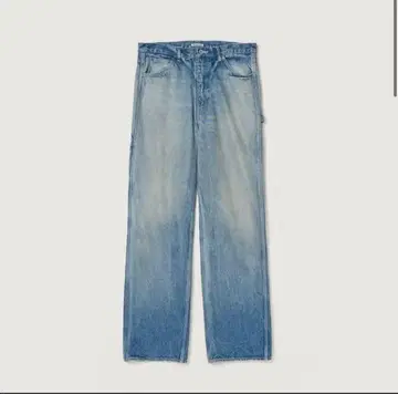 AURALEE SELVEDGE FADED DENIM PAINTER