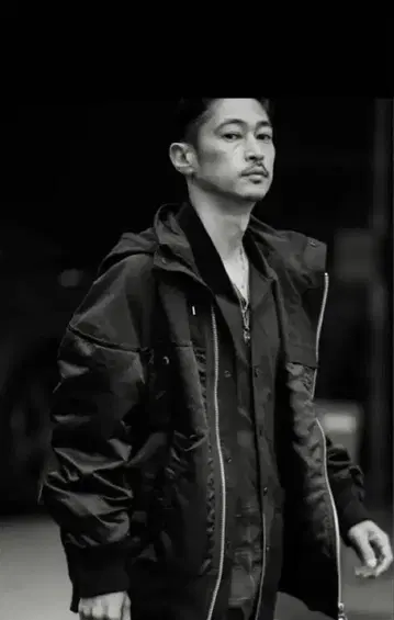 sacai Nylon TwillxOutdoor Blouson black2