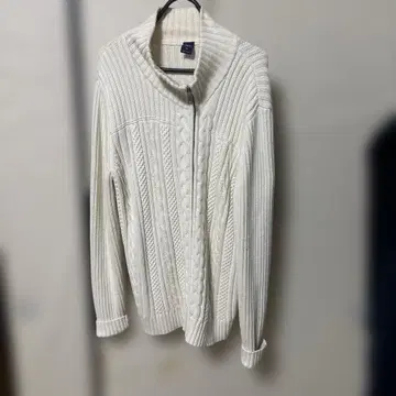 GAP 화이트 니트 가디건 M