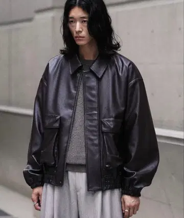 WYM 숏 블루종 다크 브라운 S
