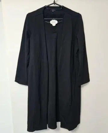 미사용품 메리온/MERION 레이어드 노카라 코트 [ XL ] 블랙