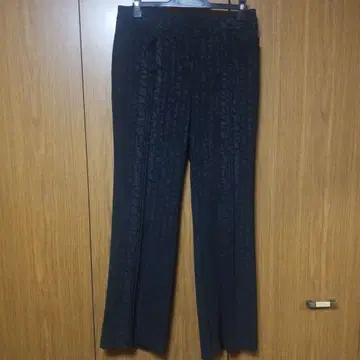 이타리야 레오파드 무늬 블랙 캐주얼 팬츠 사이즈 13