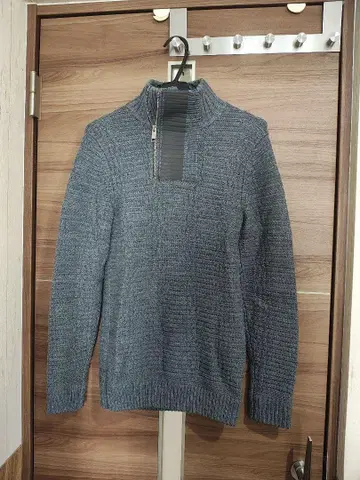 Armani Exchange 남성용 하이넥 스웨터 XS 그레이