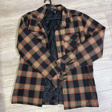 VOLCOM 클래식 핏 체크 셔츠 자켓