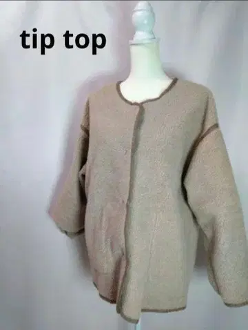 새상품급 페이크 무스탕 리버서블 블루종 tip top