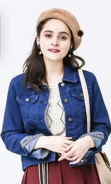 axes femme 엑시즈팜 G 블루 M 아우터